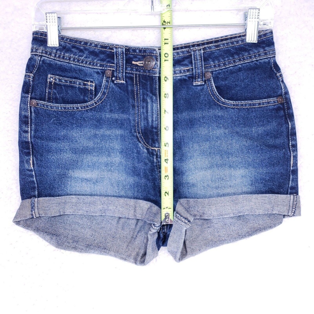 Authentic Denim Vintage Fit Jean Shorts Womens Size 8 36 Mid Rise Denim Pants - Picture 3 of 6